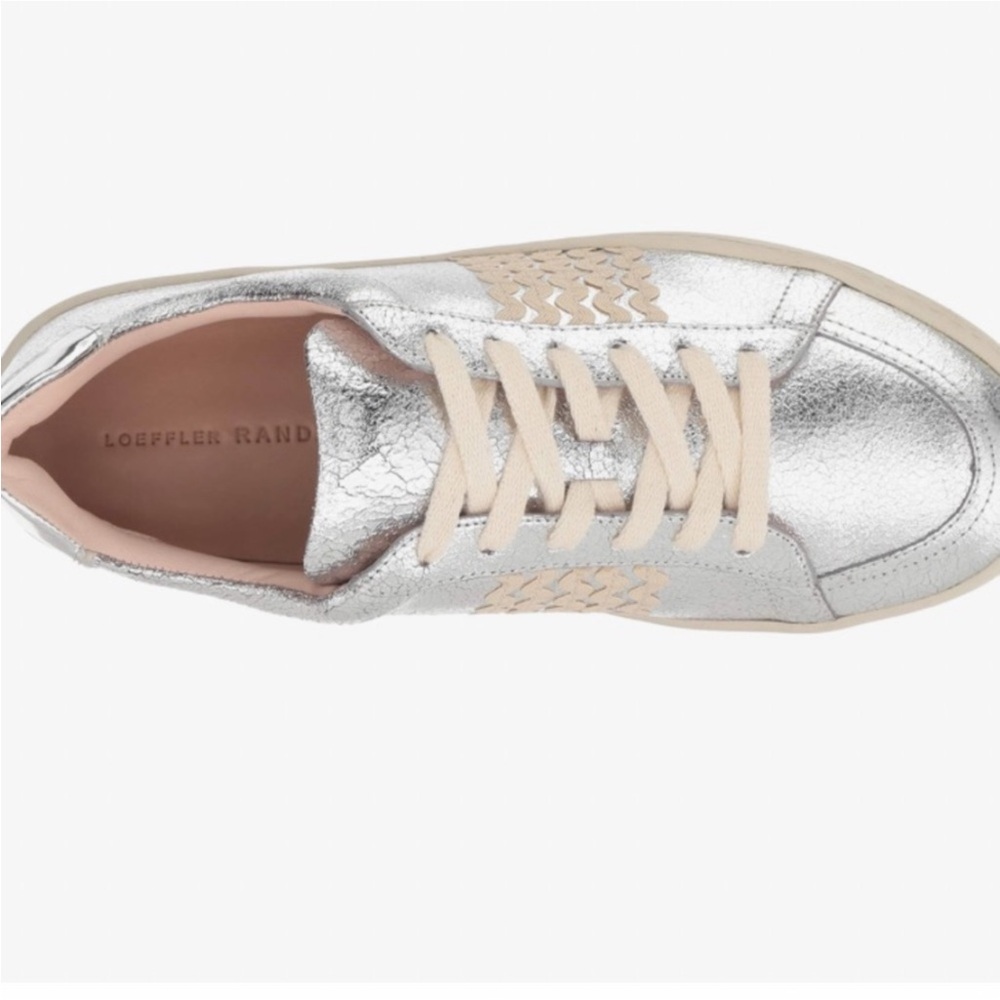 Loeffler Randal Elliot Ric Rac Silver Sneakers - Picture 3 of 11